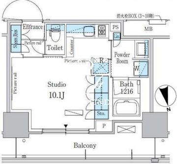 パークアクシス東陽町・親水公園 1013 間取り図