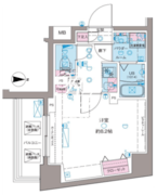 ガリシア新宿ノース2 404 間取り図