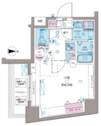 ガリシア新宿ノース2 604 間取り図