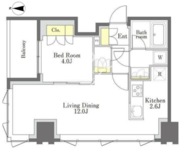 びゅうリエットグラン新宿戸山 219 間取り図
