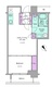 レジディア月島2 1104 間取り図