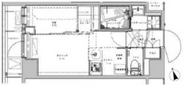 アジールコート大森西 607 間取り図