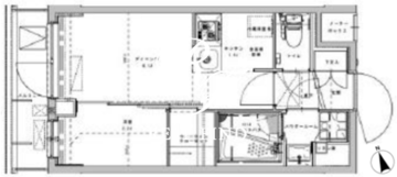 アジールコート大森西 107 間取り図