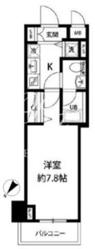 ルクレ日本橋馬喰町 1004 間取り図