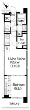 ブリリアイスト三軒茶屋 I-702 間取り図