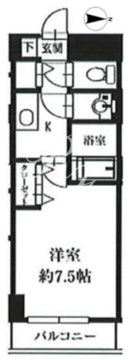 HF銀座レジデンスイースト2 304 間取り図