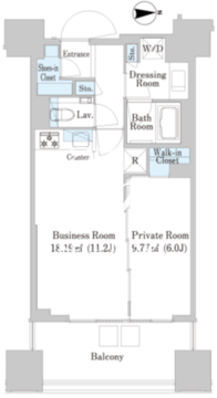 シティタワー銀座東 425 間取り図