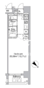 レジディア市ヶ谷2 704 間取り図