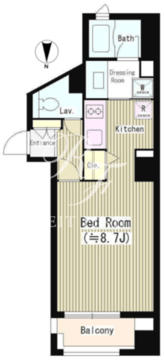 サンデプレ麻布 201 間取り図