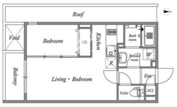 パセオ神楽坂 401 間取り図