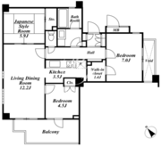 プライムアーバン新宿夏目坂タワーレジデンス 108 間取り図