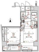 クオリタス両国 1001 間取り図