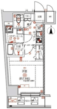 クオリタス両国 601 間取り図