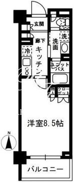 レジディア中落合 C604 間取り図