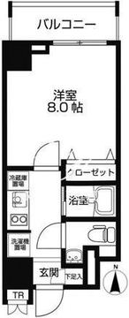 ラクラス両国 204 間取り図