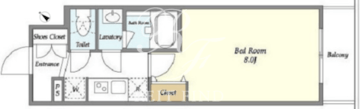 ライトテラス蔵前 404 間取り図