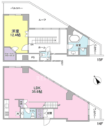 フォレストタウン参宮橋 1404 間取り図