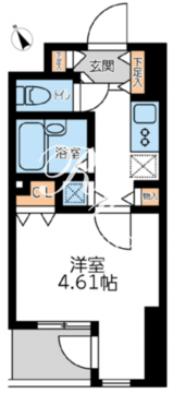 フォレシティ六本木 504 間取り図