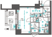 オルタナ南大井 204 間取り図