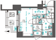 オルタナ南大井 404 間取り図
