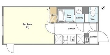 ウェルスクエアイズム駒込 208 間取り図