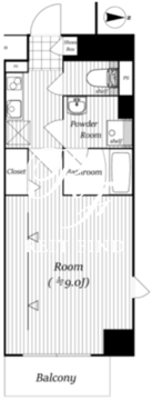 バークレーン新宿御苑 501 間取り図