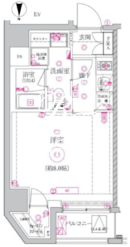 ベルシード森下2 403 間取り図