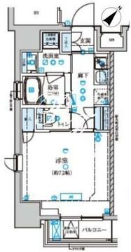 ベルシード門前仲町 201 間取り図