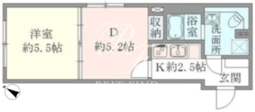 HTピア赤坂 306 間取り図