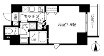 スカイコート蔵前2 705 間取り図