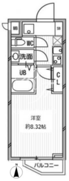 白金高輪レジデンス 507 間取り図