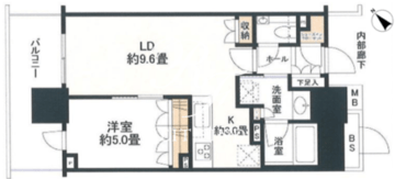 ブランズタワー豊洲 31F 間取り図