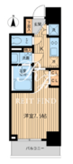 HF上野入谷レジデンス 202 間取り図