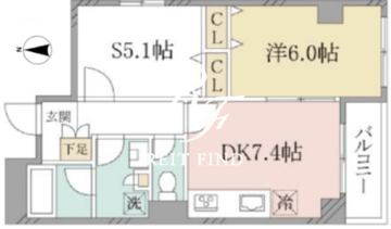 a LATO KINSHICHO 403 間取り図