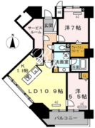 ロイヤルパークス豊洲 816 間取り図