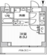 オルタナ菊川2 402 間取り図