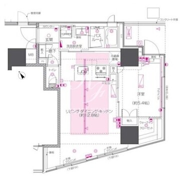 ズーム中目黒 1102 間取り図