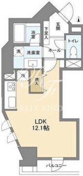 ドゥーエ西麻布2 1001 間取り図
