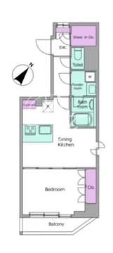 ラクラス押上 102 間取り図