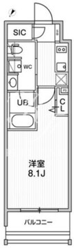 ステージグランデ日本橋人形町 202 間取り図