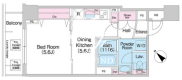 コンフォリア銀座イースト弐番館 503 間取り図