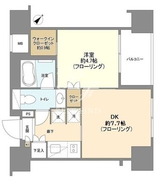 パークリュクス銀座mono 902 間取り図