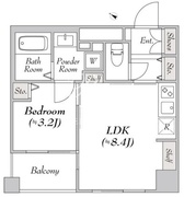 ミリアレジデンス日本橋人形町2 203 間取り図