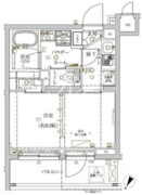 クレイシア新宿ノース 104 間取り図