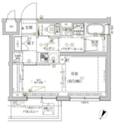 クレイシア新宿ノース 201 間取り図