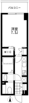 プライマル錦糸町 406 間取り図