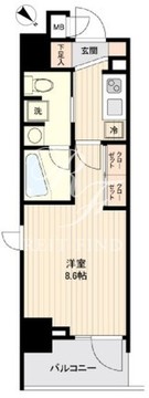 アジールコート雪が谷大塚 1402 間取り図