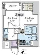 クリアル日本橋浜町 702 間取り図