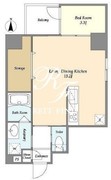 リテラス上野入谷 604 間取り図