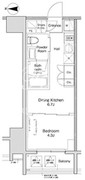 プラウドフラット日暮里 304 間取り図
